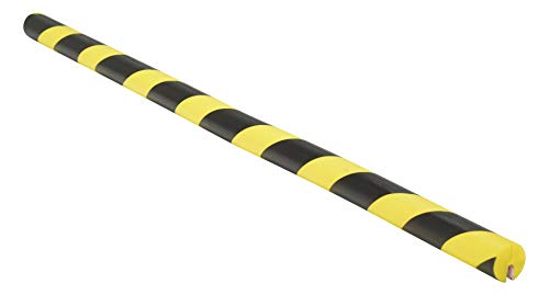 Vestil NESI - Защитен кант от стиропор, диаметър 1-1/ 2 инча x дължина 40-1/ 2 инча, Жълто-черна
