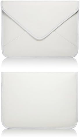 Калъф BoxWave, който е Съвместим с таблетен TCL Android TABMAX 10.4 (10,36 инча) - Луксозни Кожена чанта-месинджър, дизайн своята практика-плик от изкуствена кожа - Бяла Слонова кост