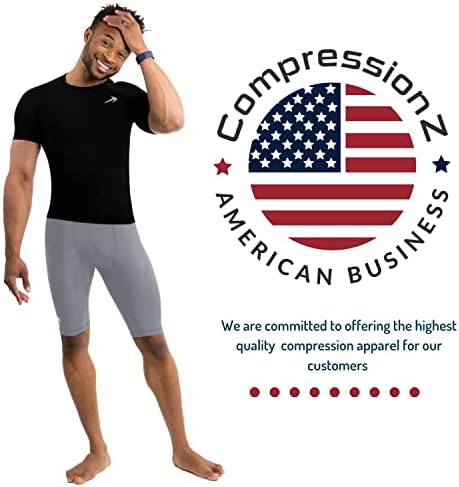 Компресия шорти CompressionZ Мъжки - компресия облекло бельо за спорт - Дълги тренировки, Тежести, Каране На Велосипед,
