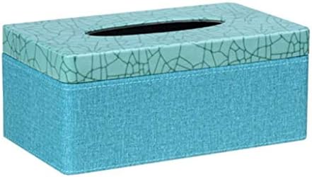 Държач за Кърпички от изкуствена кожа SHYPT Лицето Tissue Box за Домашния офис, Украса на Автомобил - Правоъгълен